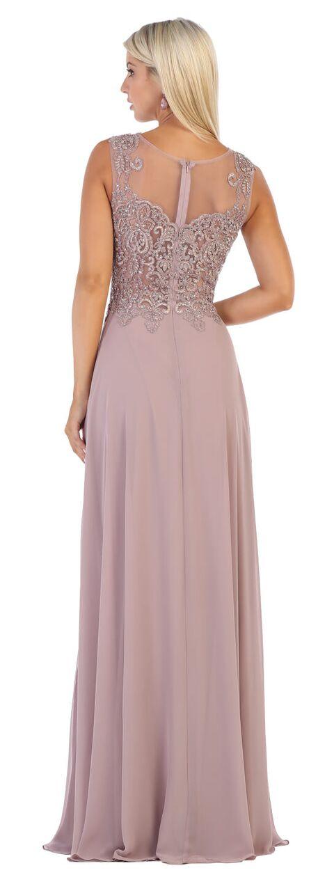 Long Sleeveless Chiffon Prom Formal Dress - The Dress Outlet May Queen