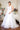 Long Sleeveless Embroidered Mesh Wedding Dress - The Dress Outlet