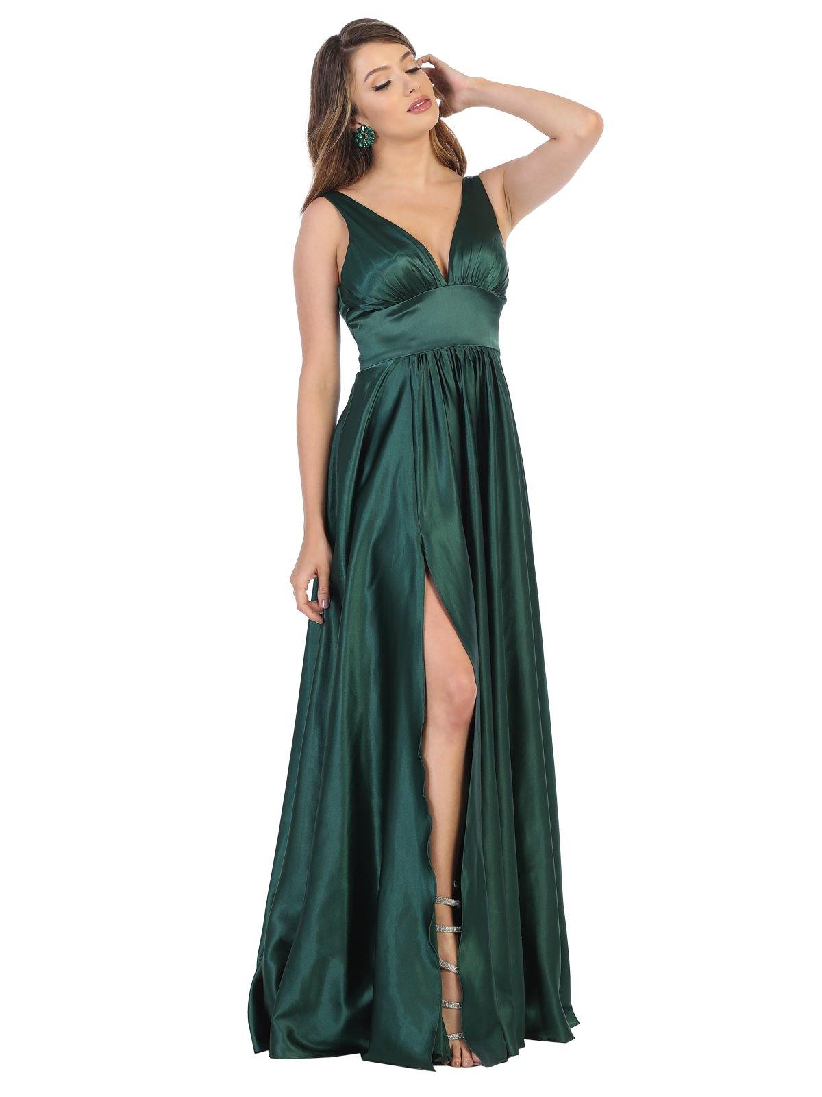 Long Sleeveless Formal Bridesmaids Prom Dress - The Dress Outlet May Queen