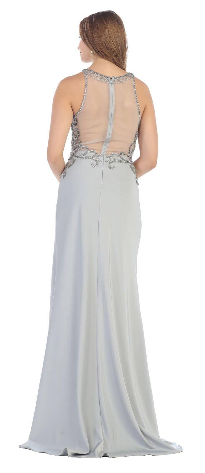 Long Sleeveless Formal Dress Evening Party Gown - The Dress Outlet May Queen