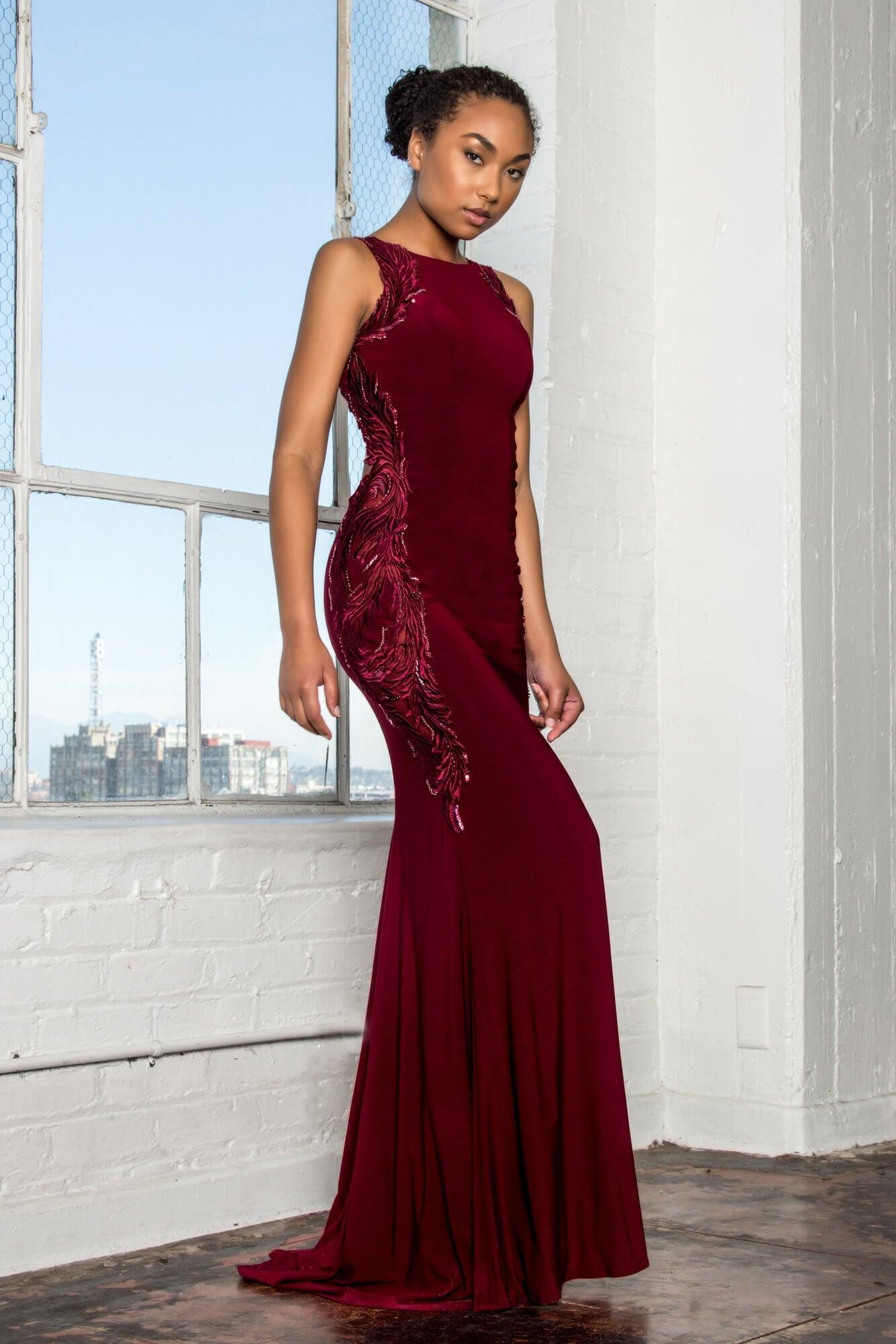 Long Sleeveless Formal Dress Evening Prom Gown - The Dress Outlet Elizabeth K