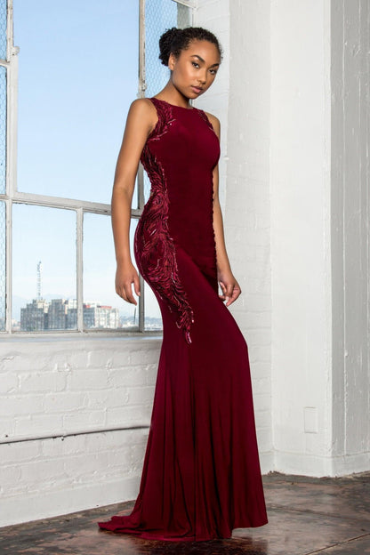 Long Sleeveless Formal Dress Evening Prom Gown - The Dress Outlet Elizabeth K