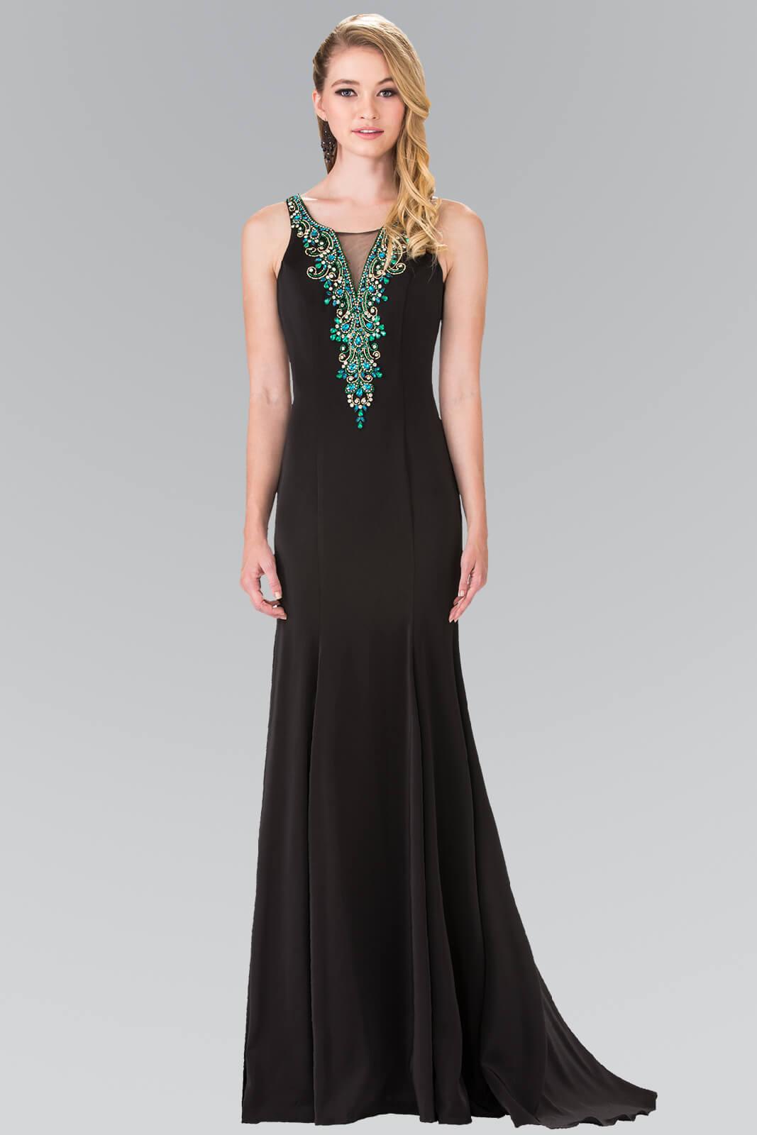 Long Sleeveless Formal Evening Prom Dress - The Dress Outlet Elizabeth K