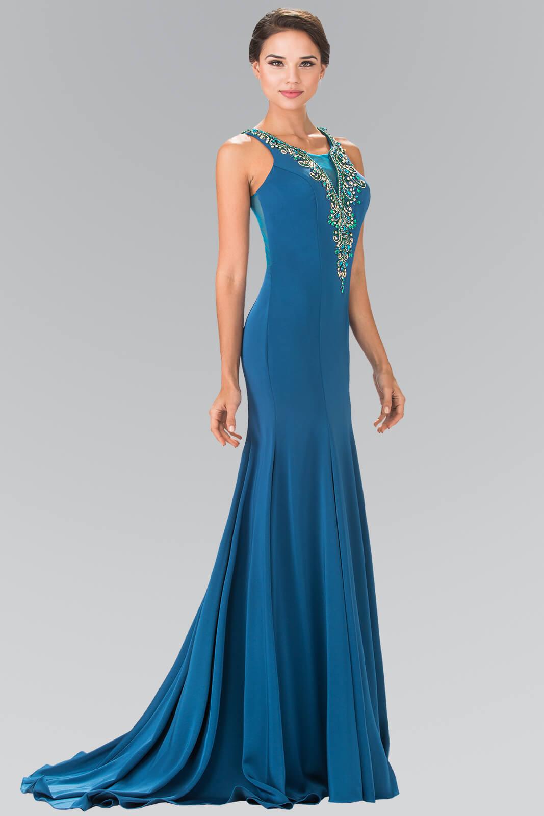 Long Sleeveless Formal Evening Prom Dress - The Dress Outlet Elizabeth K