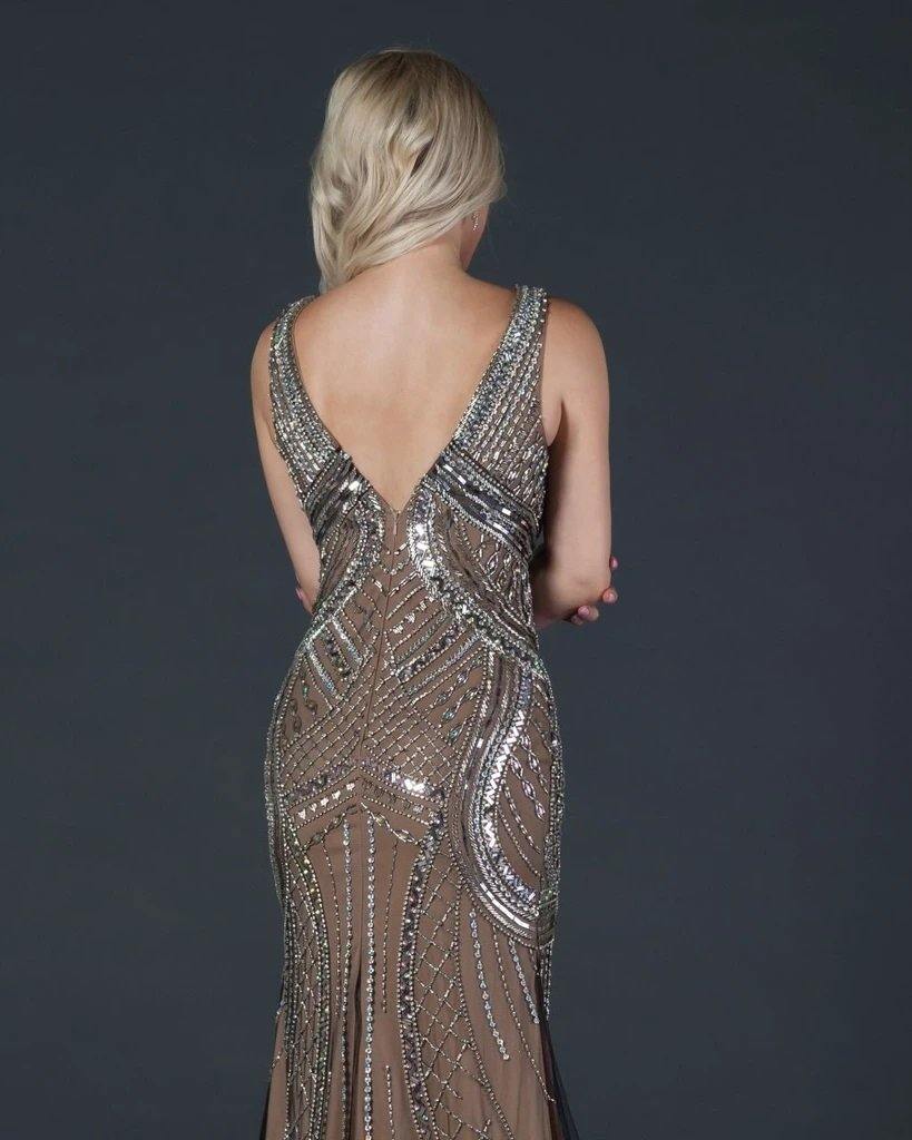 Long Sleeveless Formal Evening Prom Mermaid Dress