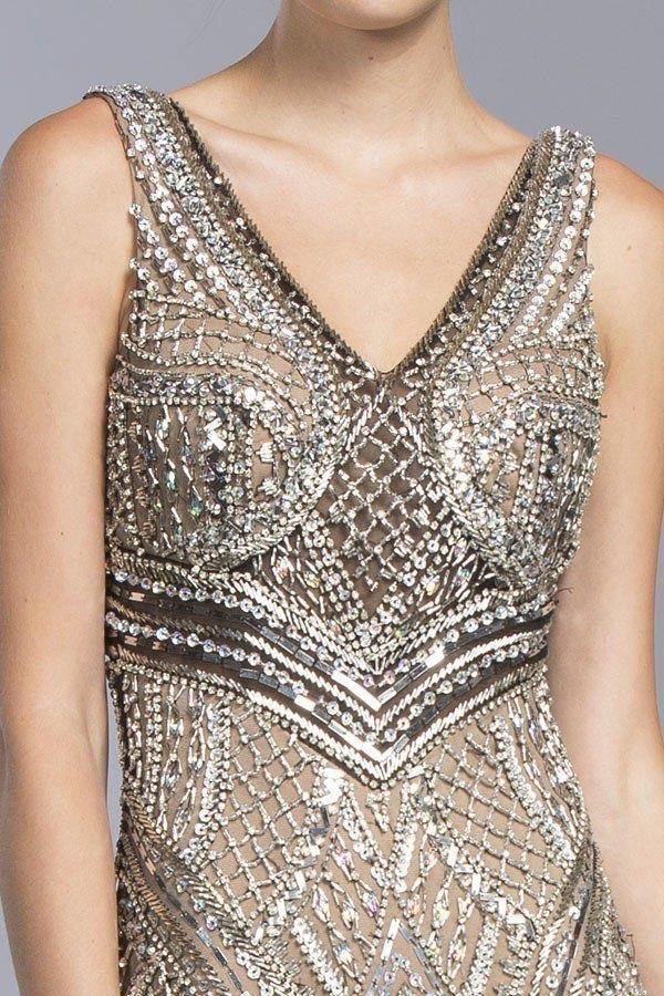 Long Sleeveless Formal Evening Prom Mermaid Dress