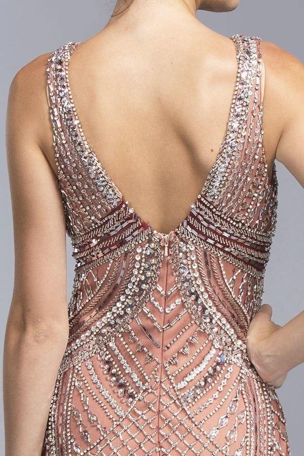 Long Sleeveless Formal Evening Prom Mermaid Dress