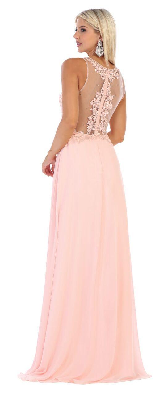 Long Sleeveless Plus Size Prom Dress Formal Gown - The Dress Outlet May Queen