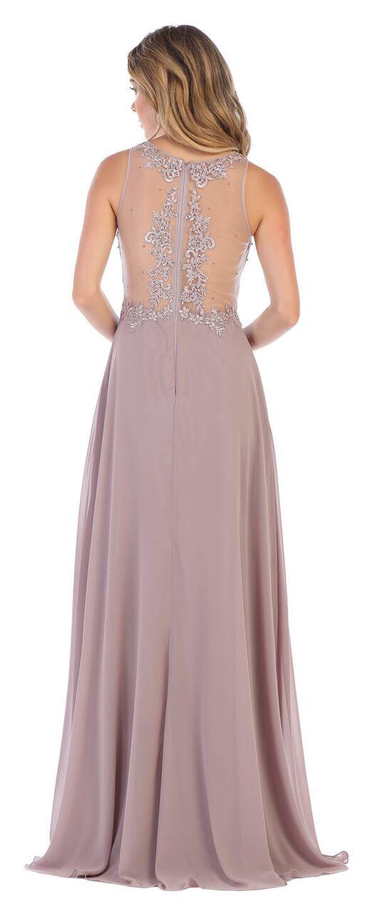 Long Sleeveless Plus Size Prom Dress Formal Gown - The Dress Outlet May Queen
