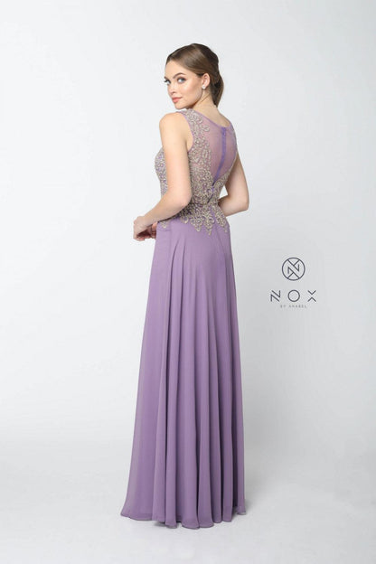 Long Sleeveless Prom Dress Evening Gown - The Dress Outlet Nox Anabel