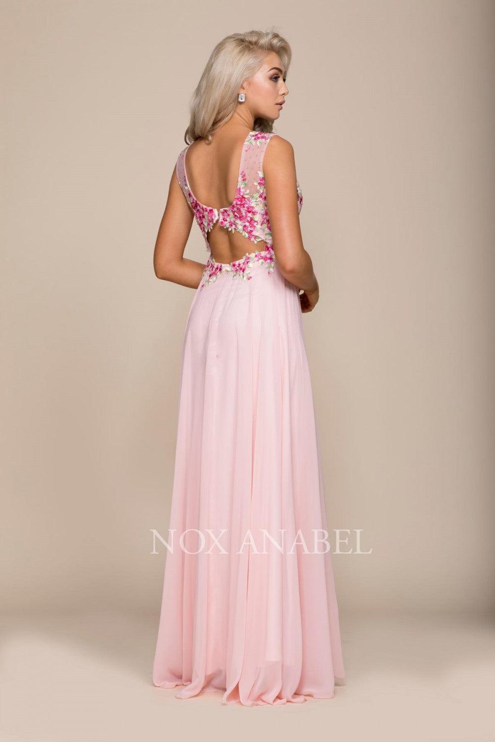 Long Sleeveless Prom Dress Formal - The Dress Outlet Nox Anabel