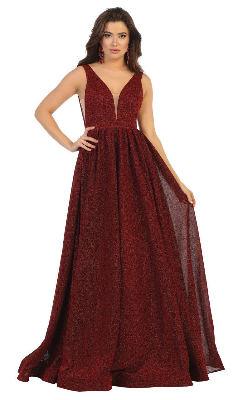 Long Sleeveless Prom Dress Formal Evening Gown - The Dress Outlet May Queen