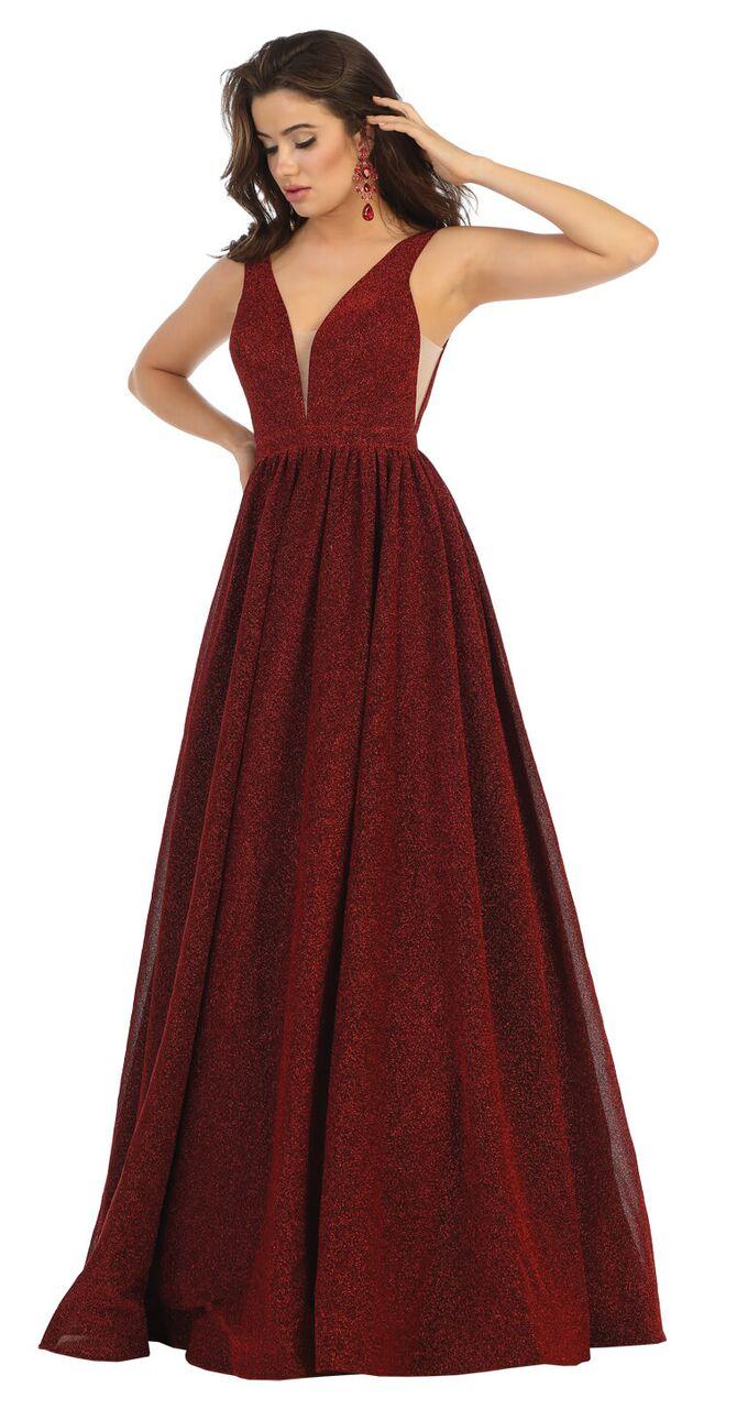 Long Sleeveless Prom Dress Formal Evening Gown - The Dress Outlet May Queen