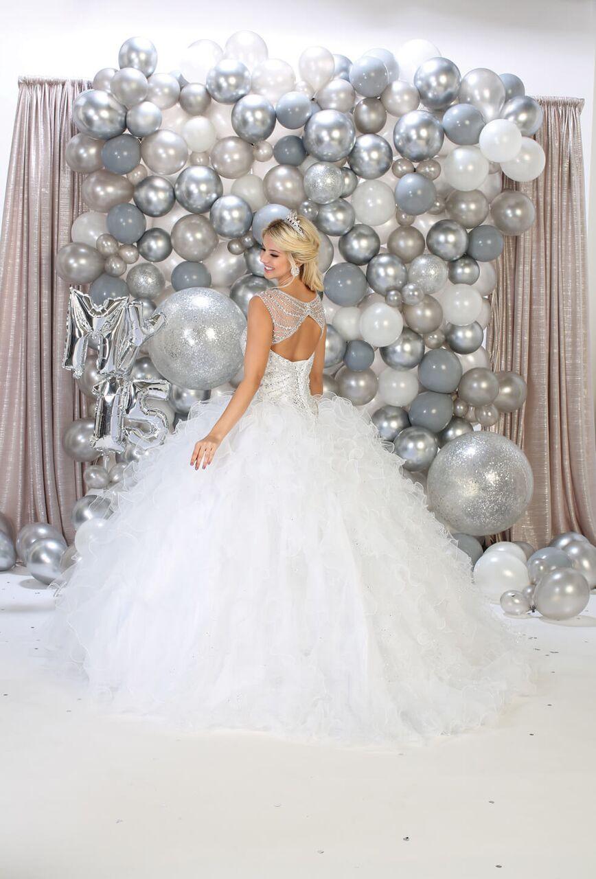 Long Sleeveless Quinceanera Sweet 16 Dress Ball Gown - The Dress Outlet May Queen
