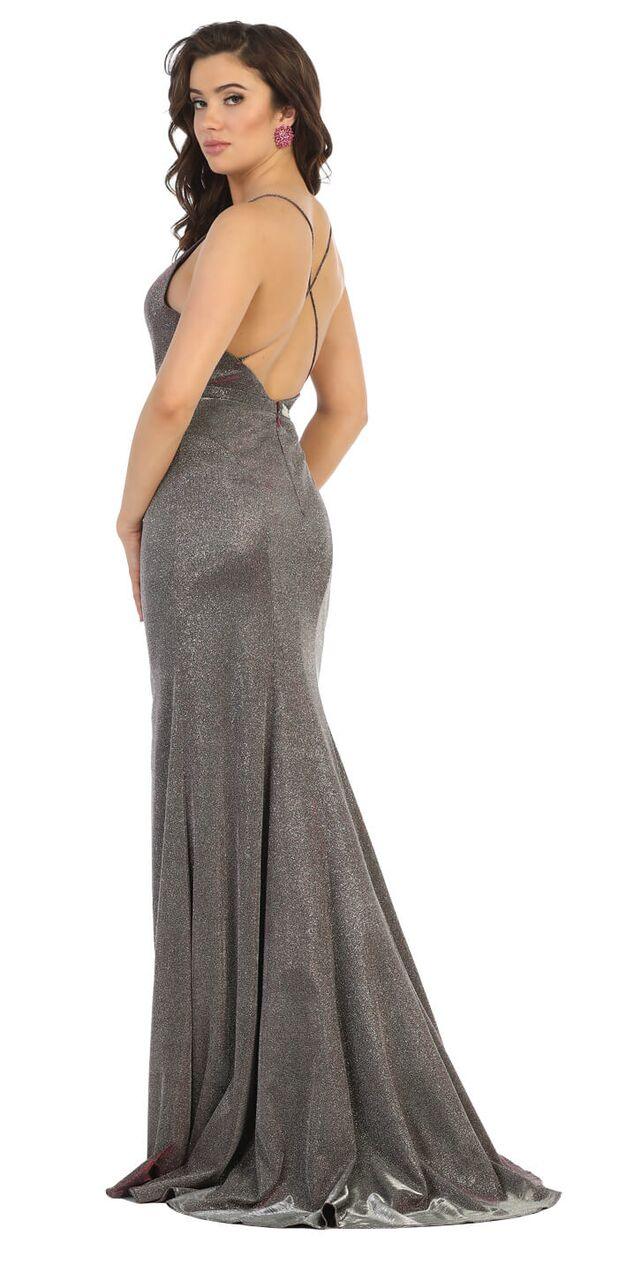 Long Spaghetti Strap Prom Dress Evening Gown - The Dress Outlet May Queen