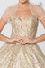 Long Strapless Ball Gown Embellished Quinceanera Dress - The Dress Outlet Elizabeth K