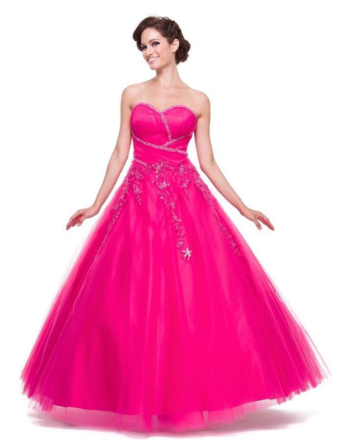 Long Strapless Quinceanera Dress Ball Gown - The Dress Outlet Juliet