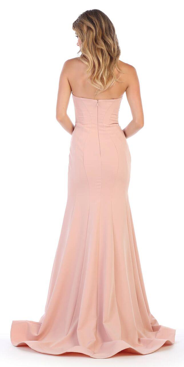 Long Strapless Sweetheart Prom Formal Gown - The Dress Outlet May Queen