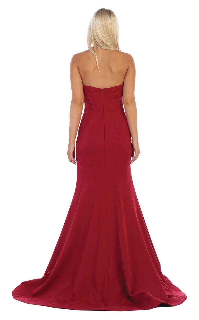 Long Strapless Sweetheart Prom Formal Gown - The Dress Outlet May Queen