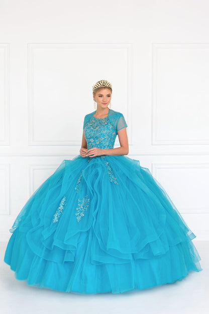 Long Sweet 16 Quinceanera Dress - The Dress Outlet Elizabeth K