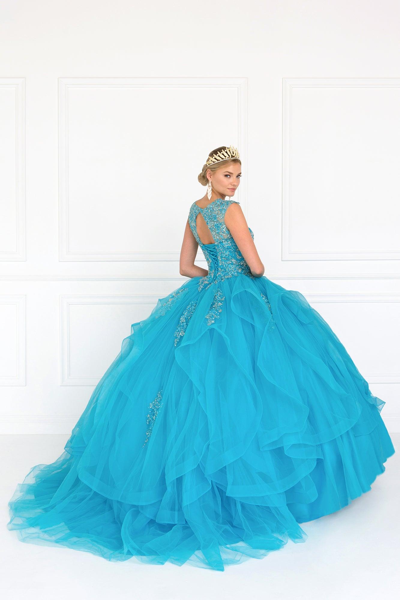 Long Sweet 16 Quinceanera Dress - The Dress Outlet Elizabeth K