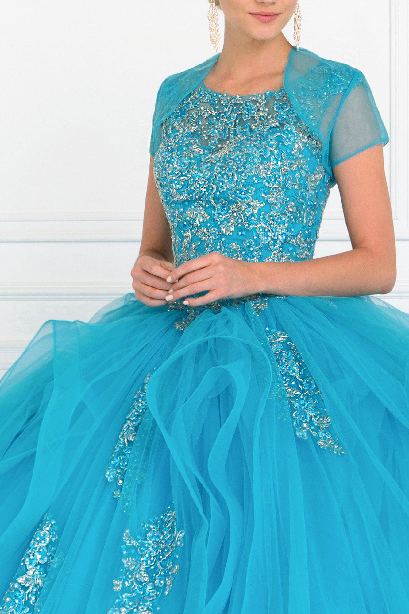 Long Sweet 16 Quinceanera Dress - The Dress Outlet Elizabeth K