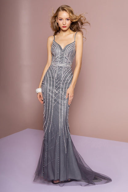 Long Trumpet Prom Dress Evening Gown - The Dress Outlet Elizabeth K