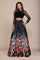 Long Two Piece Lace Crop Top Prom Dress - The Dress Outlet Nox Anabel