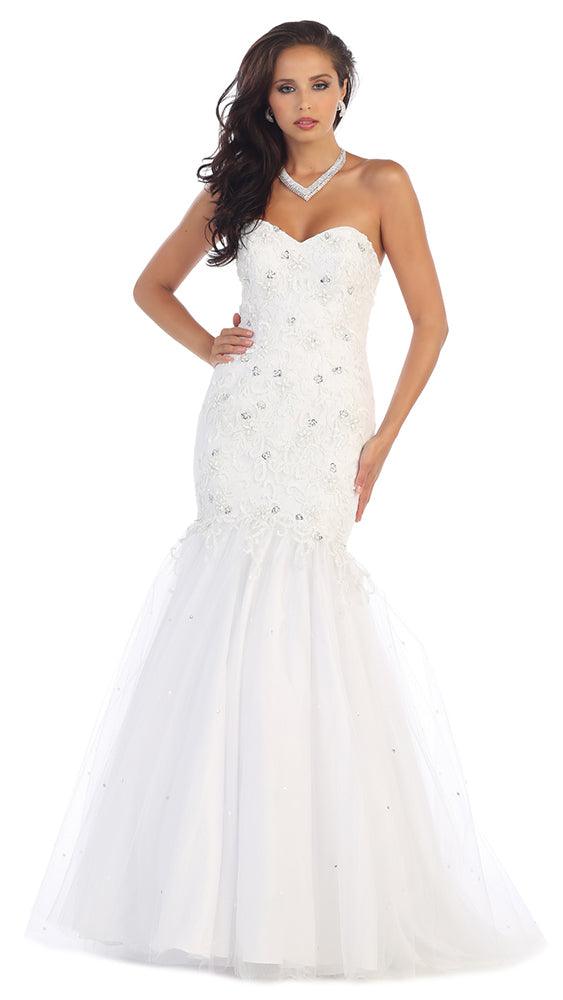 Long Wedding Dress Gown