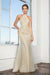 Long Wedding Dress Halter Lace Mermaid Gown - The Dress Outlet Elizabeth K