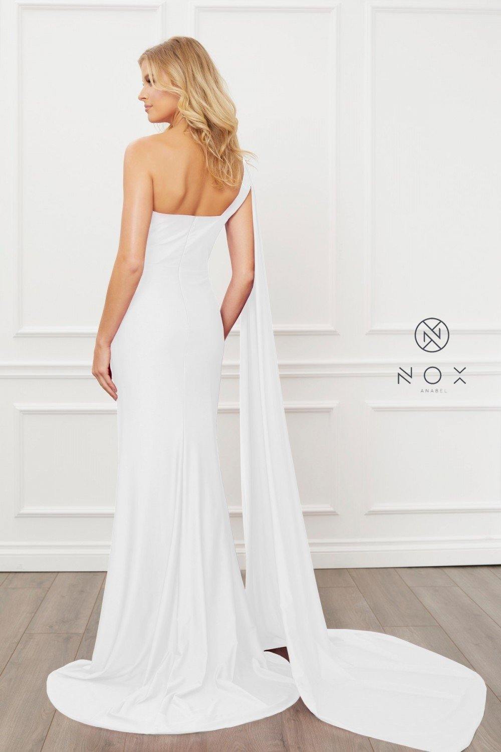 Long White Gown Wedding Dress - The Dress Outlet