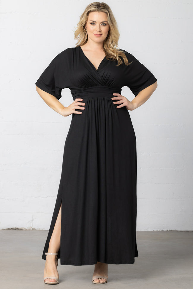 Plus Size Dresses Mother of the Bride Long Formal Plus Size Dress Black Noir