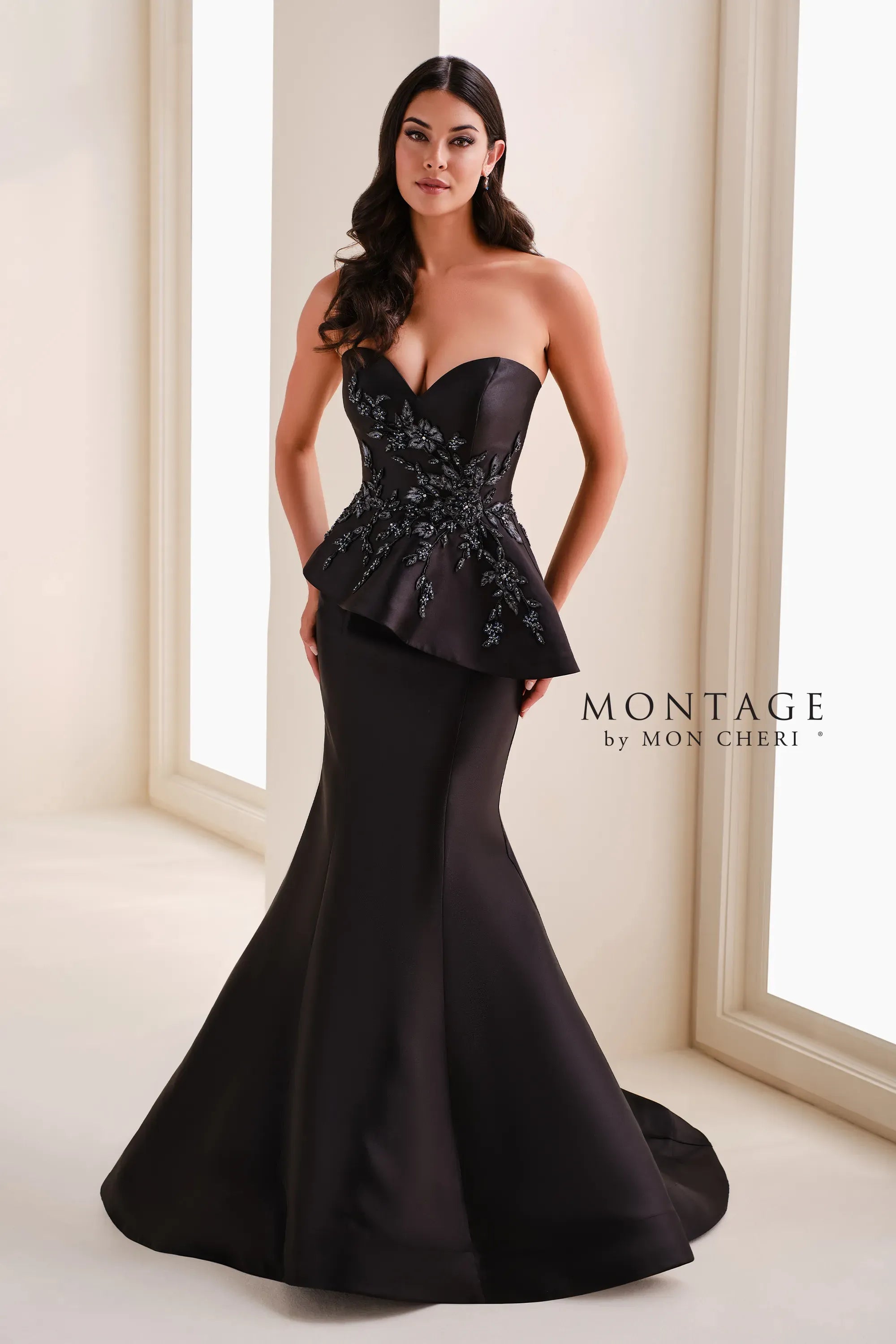 chinese dress ladies Sweetheart Sleeveless Maxi Mermaid Black wedding dress main image 1