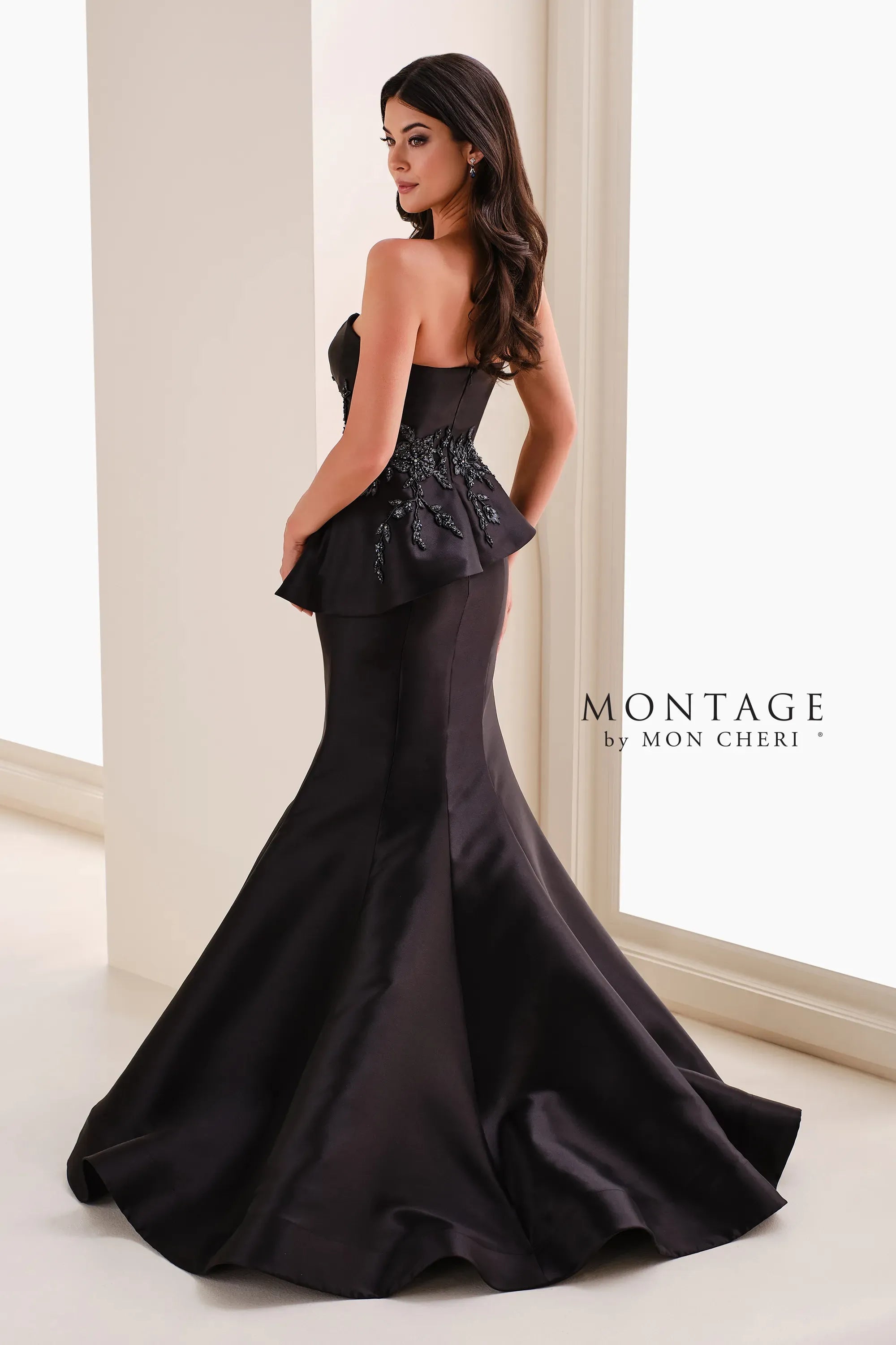 Formal Dresses Long Lace Applique Mermaid Formal Dress Black