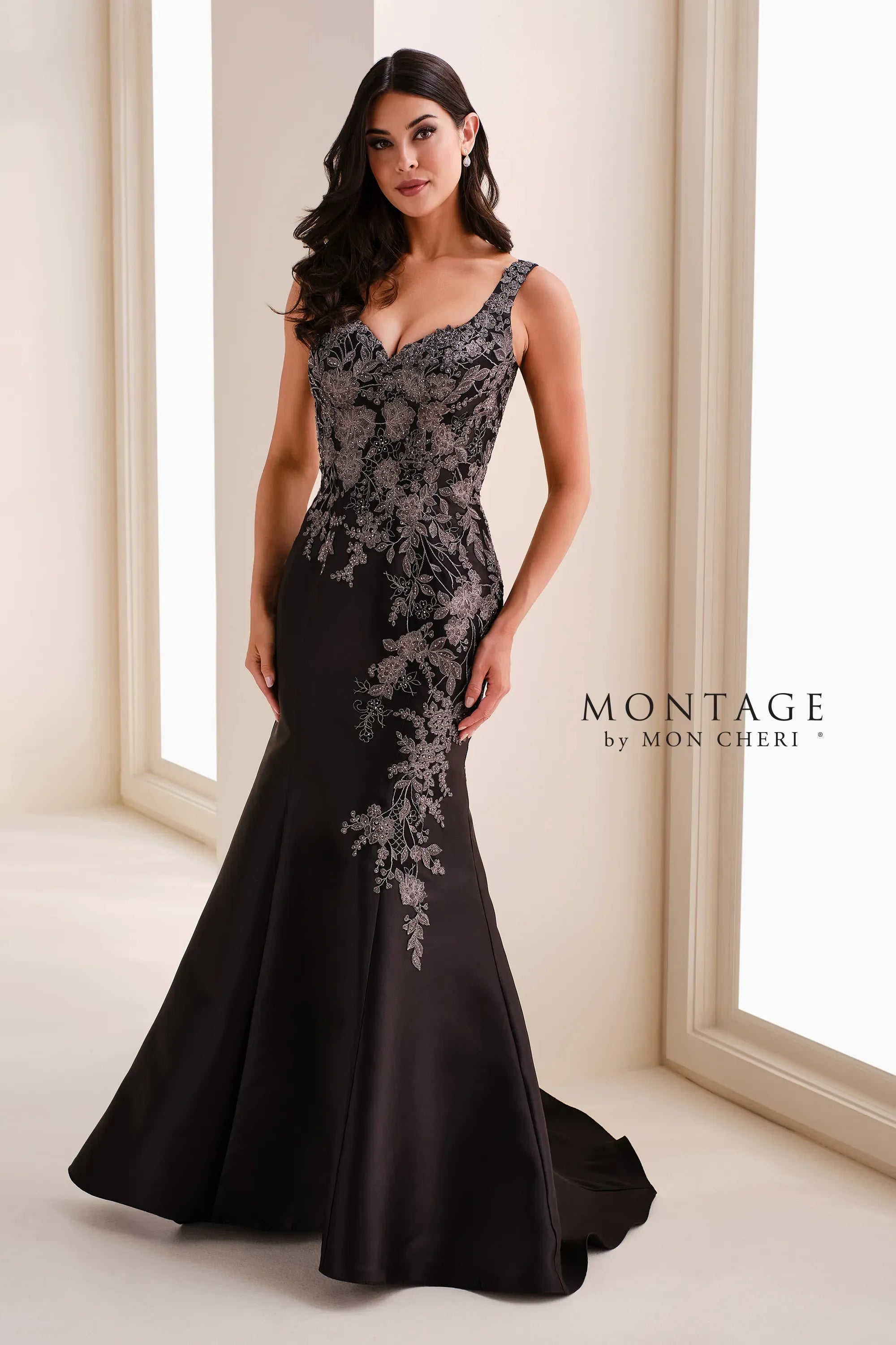 Sweetheart Floor-Length Satin Formal Mermaid/Trumpet Montage M4212
