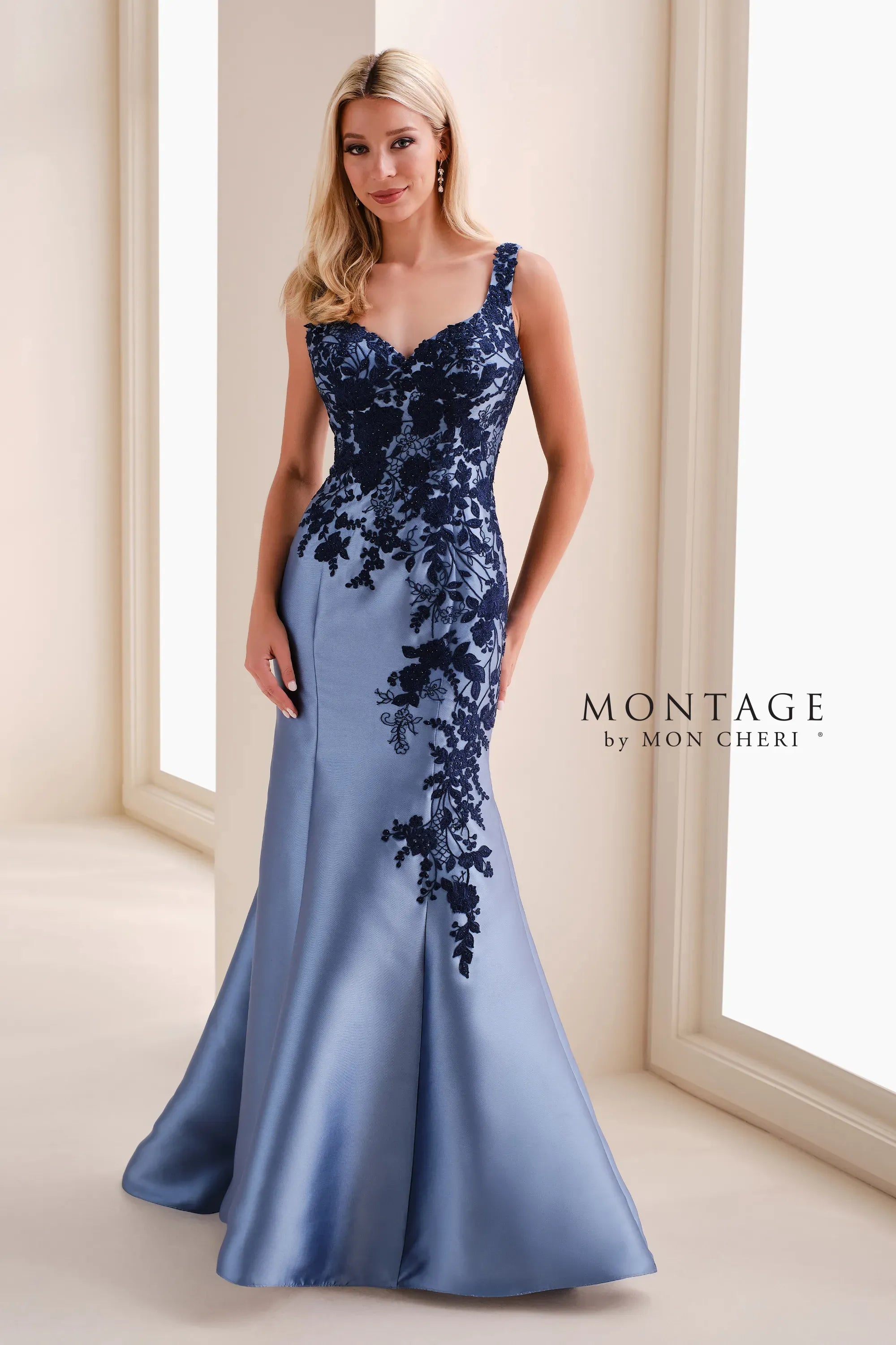 Sweetheart Floor-Length Satin Formal Mermaid/Trumpet Montage M4212