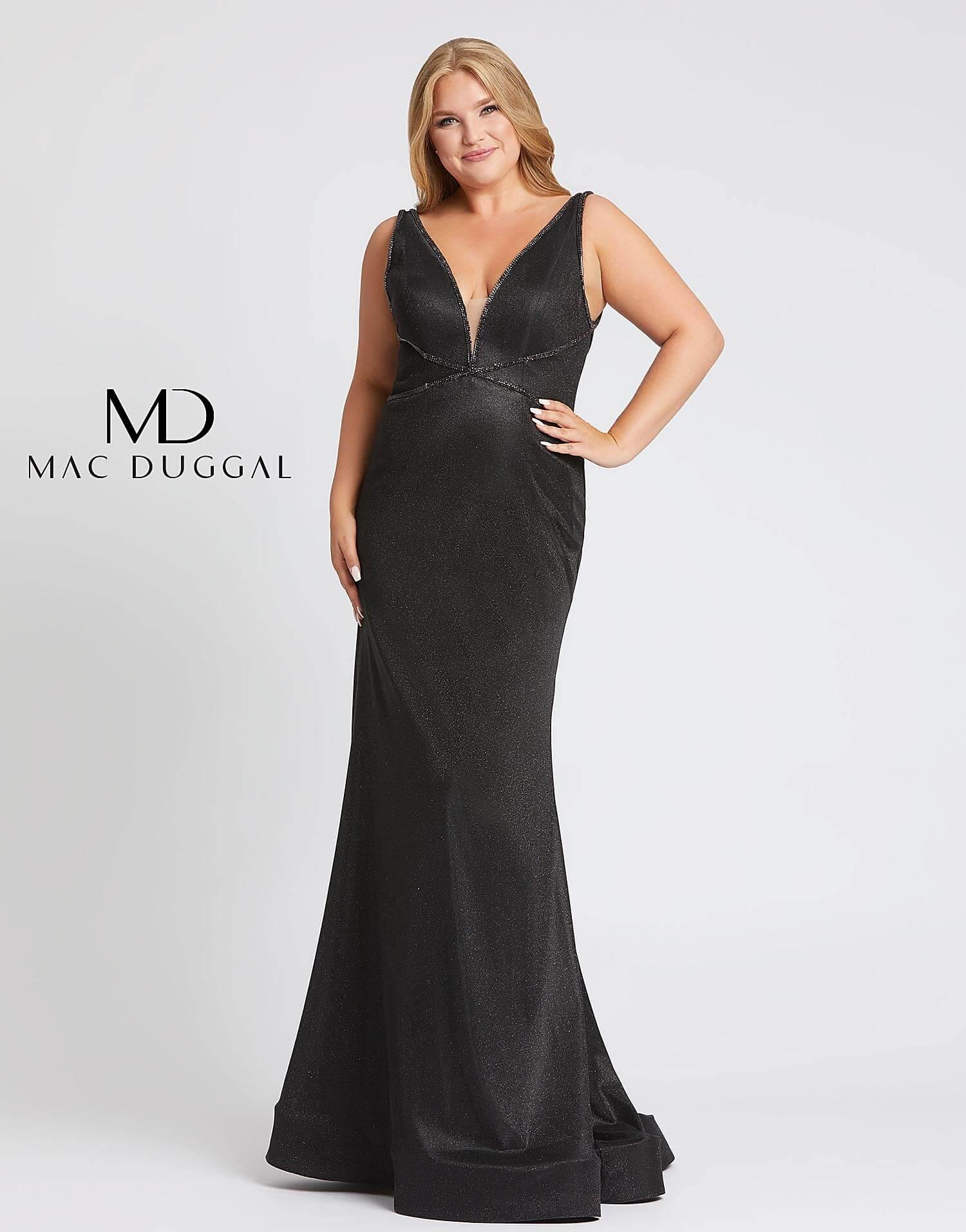 Mac Duggal Fabulouss Plus Size Prom Long Dress 48895F - The Dress Outlet Mac Duggal