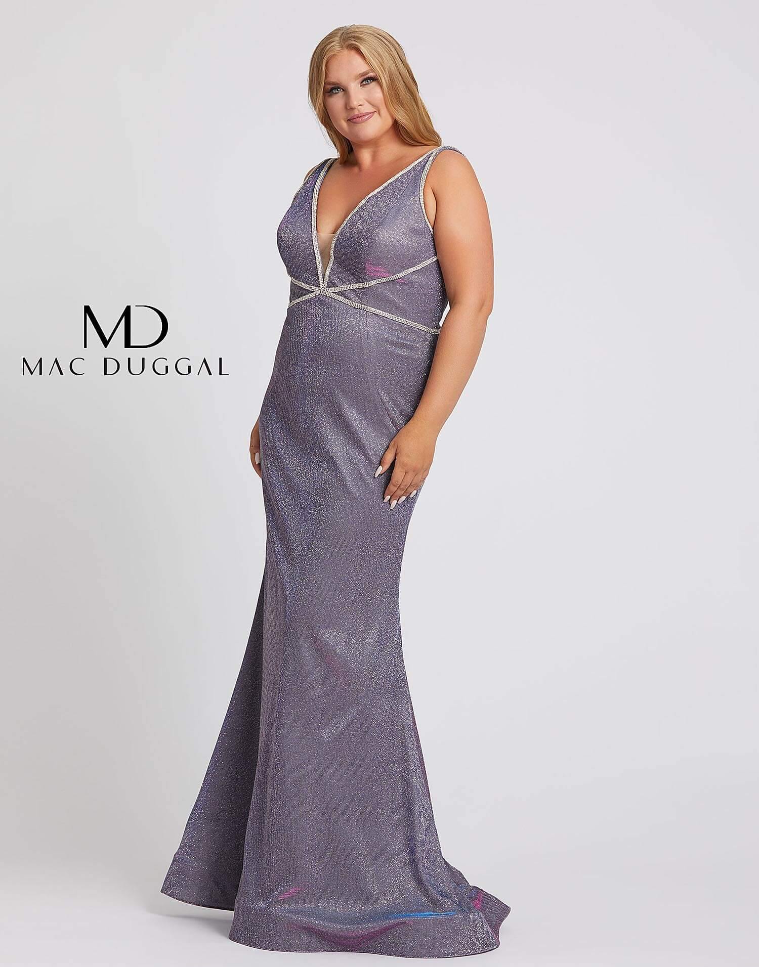 Mac Duggal 48895 Fabulouss Plus Size Prom Long Dress