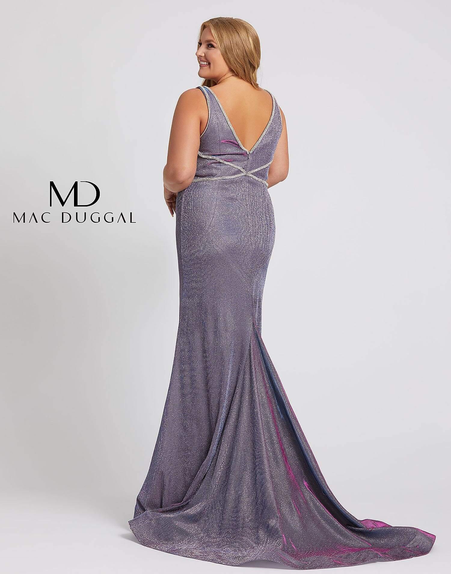 Mac Duggal 48895 Fabulouss Plus Size Prom Long Dress