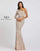 Mac Duggal Prom Long Formal One Shoulder Evening Dress Rose Gold