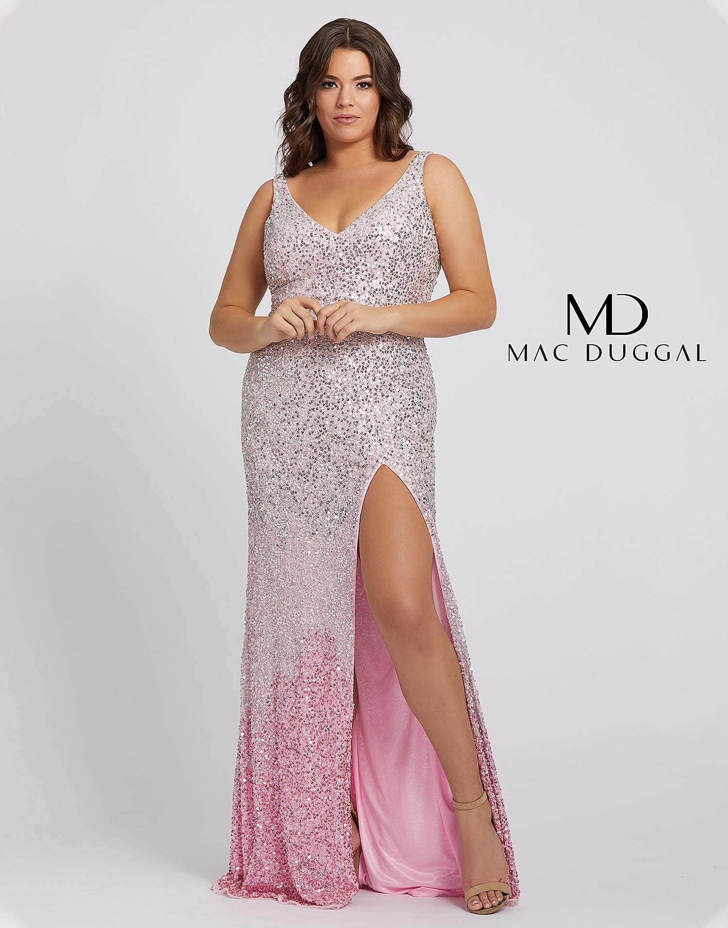 Mac Duggal 5152 Fabulouss Plus Size Prom Long