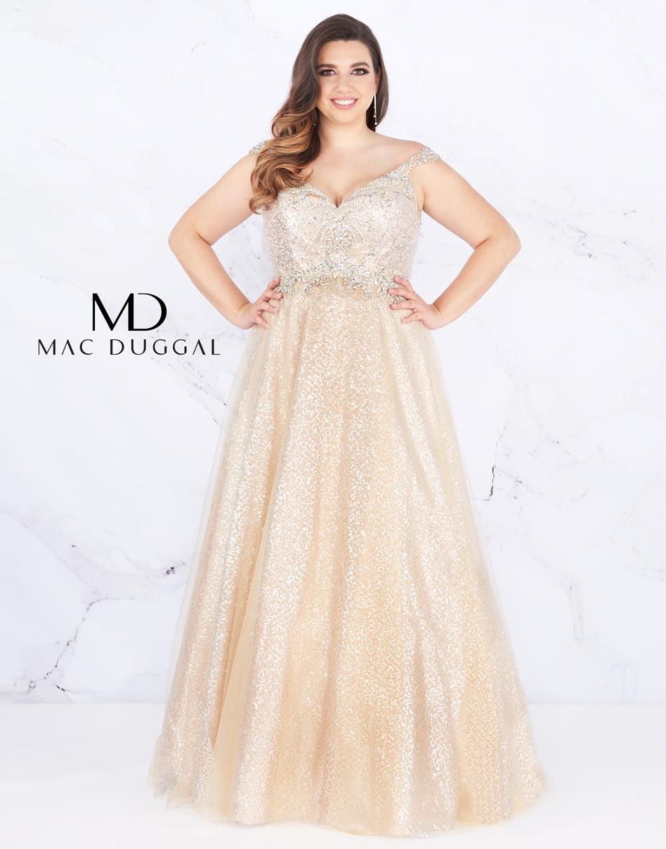 Mac Duggal Prom Long Plus Size Dress - The Dress Outlet Mac Duggal