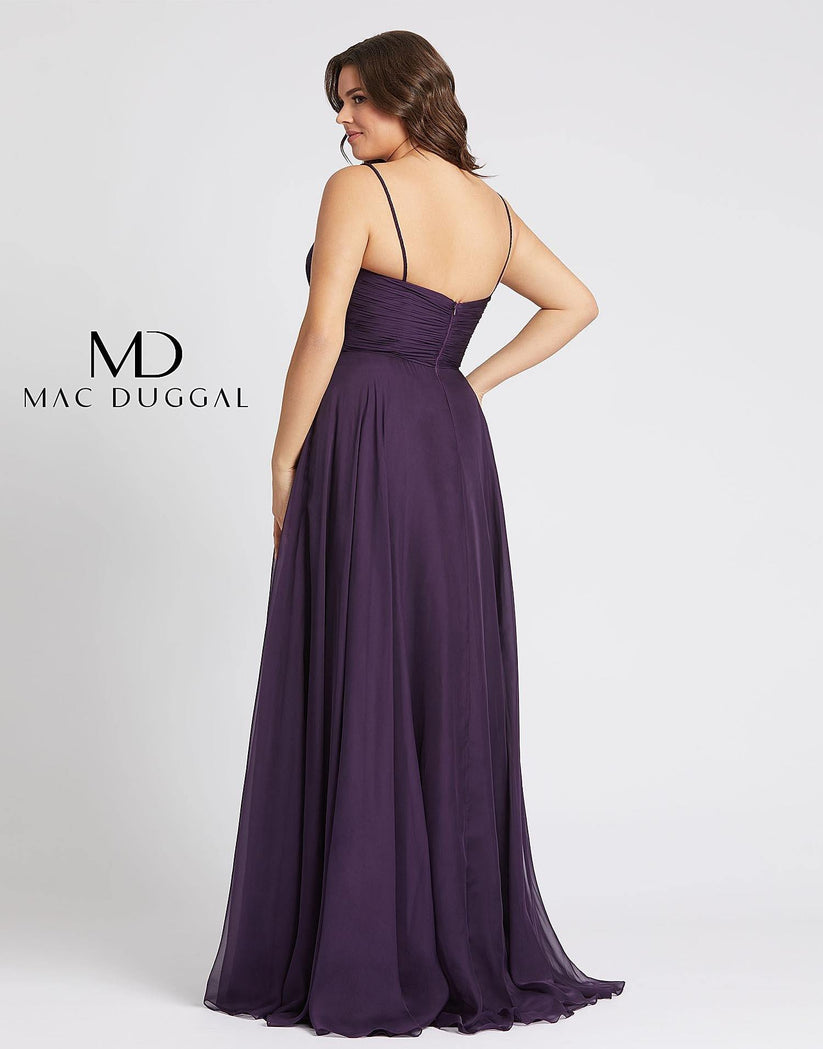 Aubergine Mac Duggal 67214 Fabulouss Plus Size Long Prom Dress for $358 ...