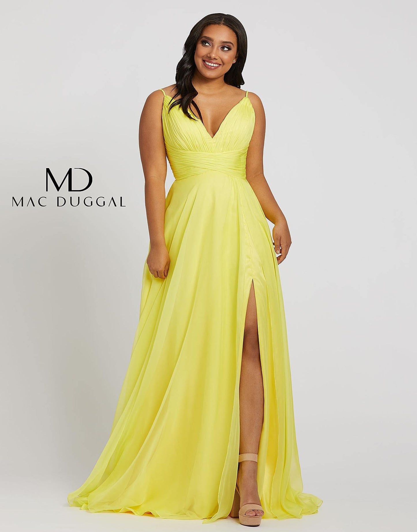 Mac Duggal Fabulouss Plus Size Long Prom Dress 67214F - The Dress Outlet Mac Duggal