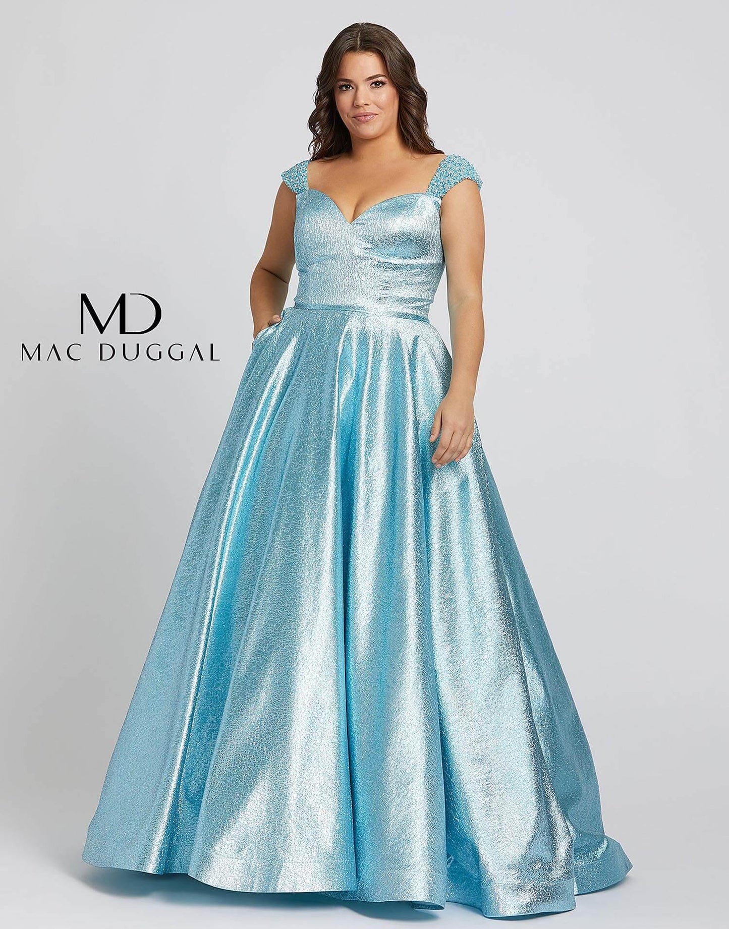 Mac Duggal Fabulouss Plus Size Prom Long Ball Gown 67236F - The Dress Outlet Mac Duggal