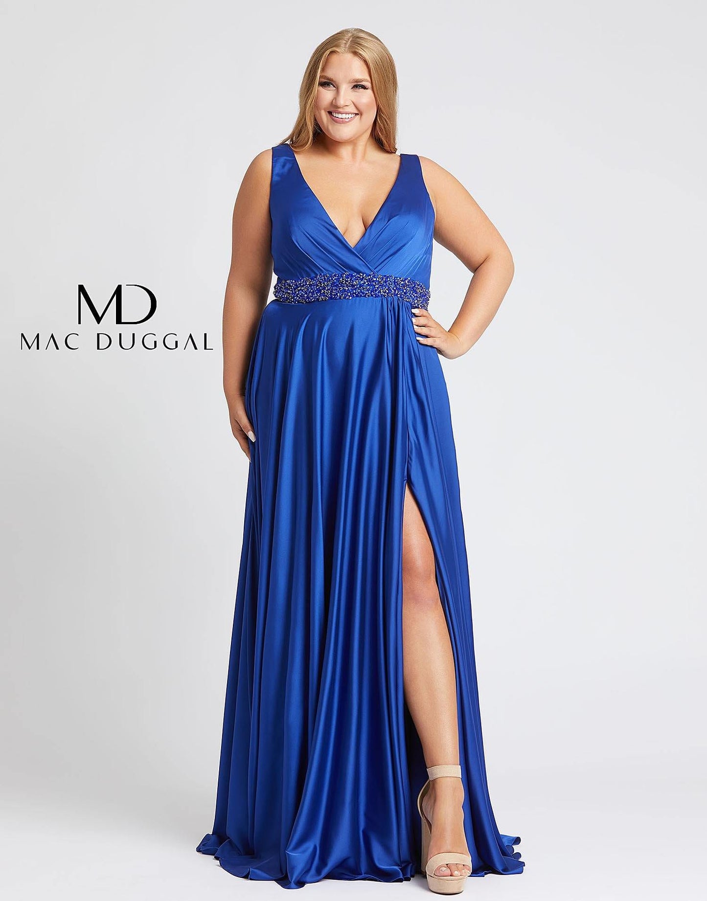 Mac Duggal Fabulouss Long Plus Size Prom Dresses 67244F - The Dress Outlet Mac Duggal