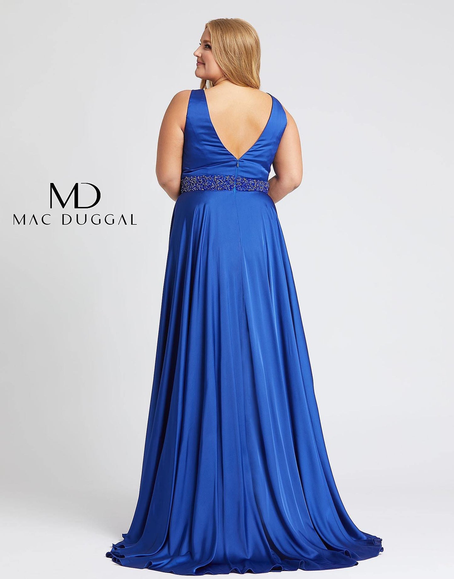 Mac Duggal Fabulouss Long Plus Size Prom Dresses 67244F - The Dress Outlet Mac Duggal