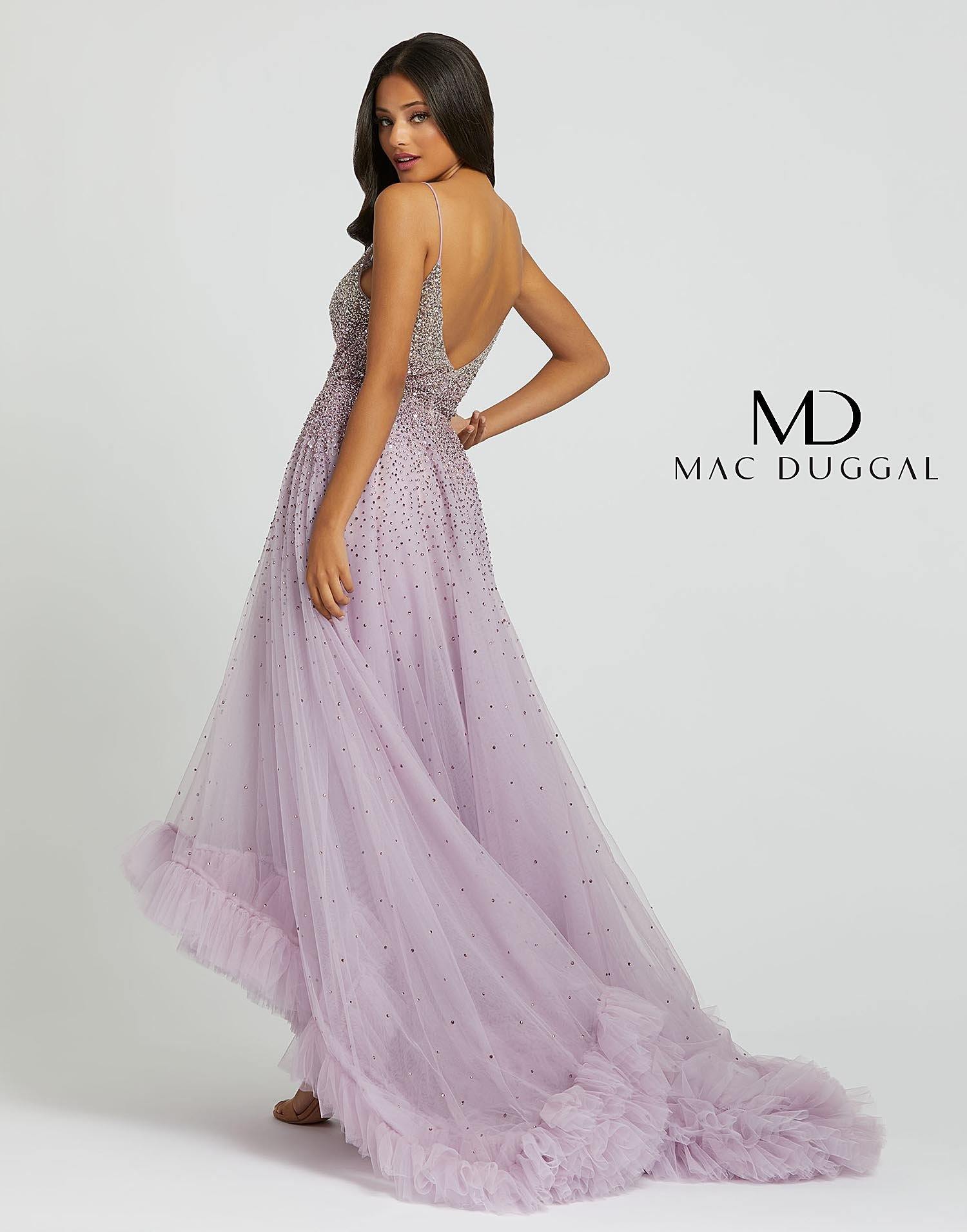 Mac Duggal Homecoming Prom High Low Evening Dress