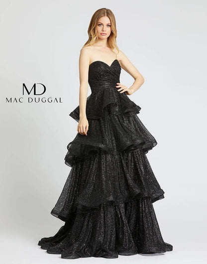 Mac Duggal Homecoming Prom Strapless Sweetheart Long Dress - The Dress Outlet Mac Duggal