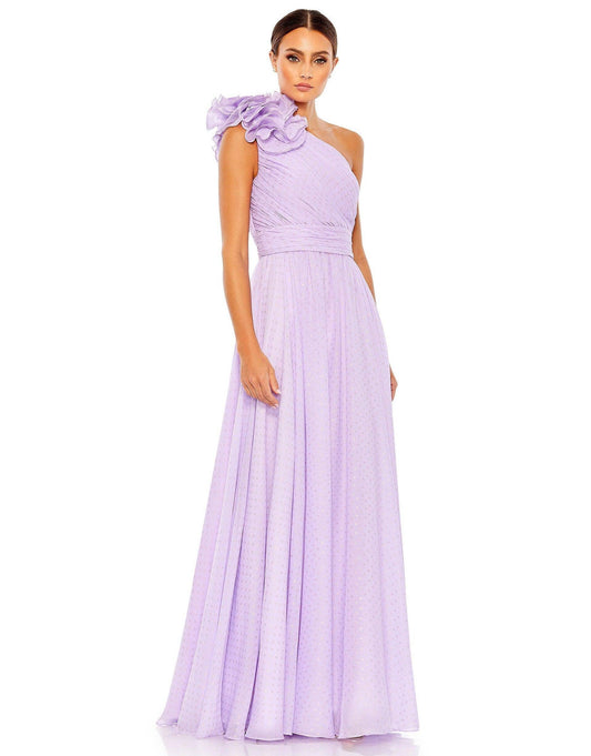 Mac Duggal Long One Shoulder Formal Prom Gown 49536 - The Dress Outlet